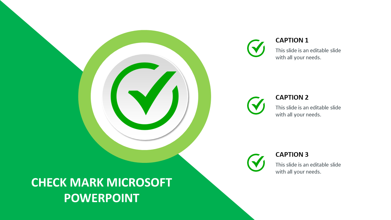 Creative Check Mark Microsoft PowerPoint Design